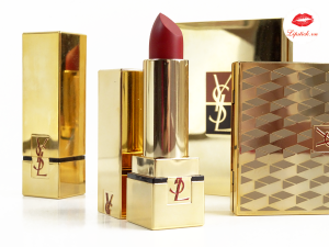 Son YSL 204 màu Rouge Scandal đỏ mận 